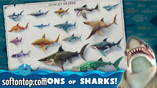 Hungry Shark World Mod APK unlimited money and gems iOS