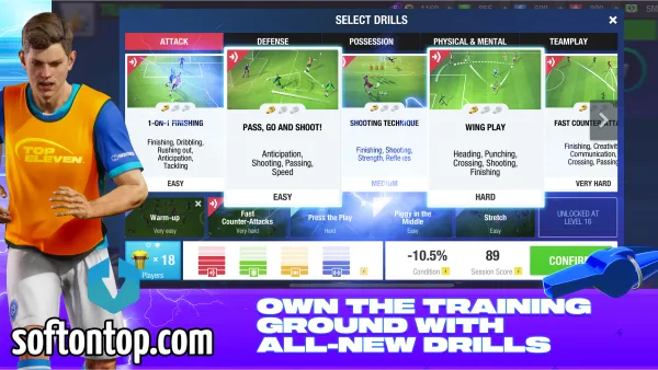 Top Eleven Mod APK unlimited token latest version