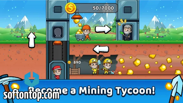 Idle Miner Tycoon Mod APK unlimited super cash and coins