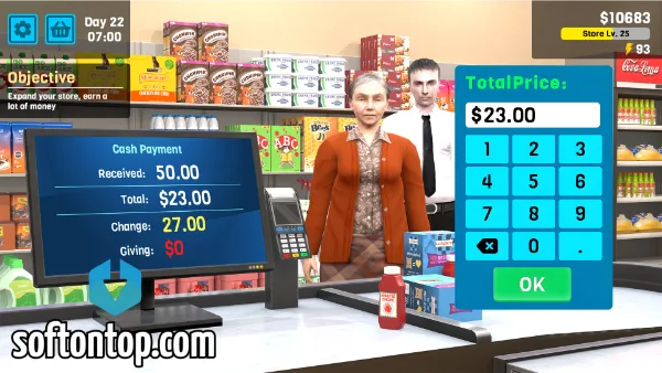 Manage Supermarket Simulator Mod APK no ads