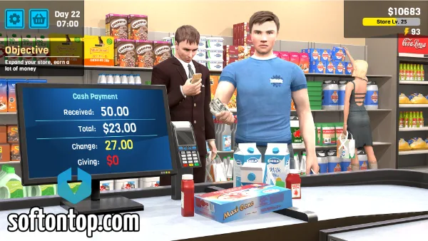 Manage Supermarket Simulator Mod APK unlimited everything